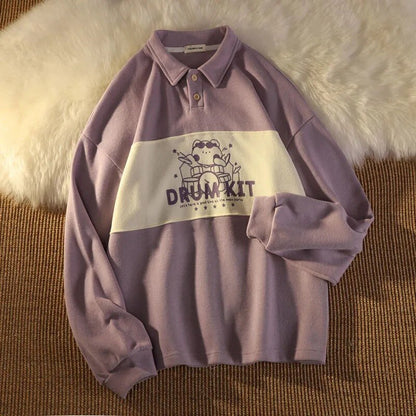 Pomona Vintage Polo Sweatshirt