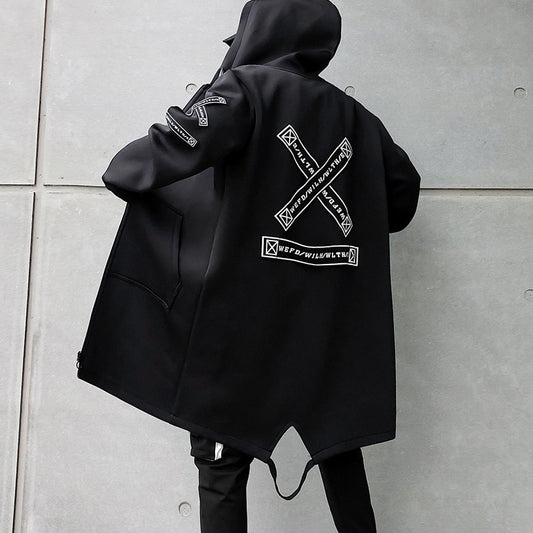 X Hooded Trenchcoat