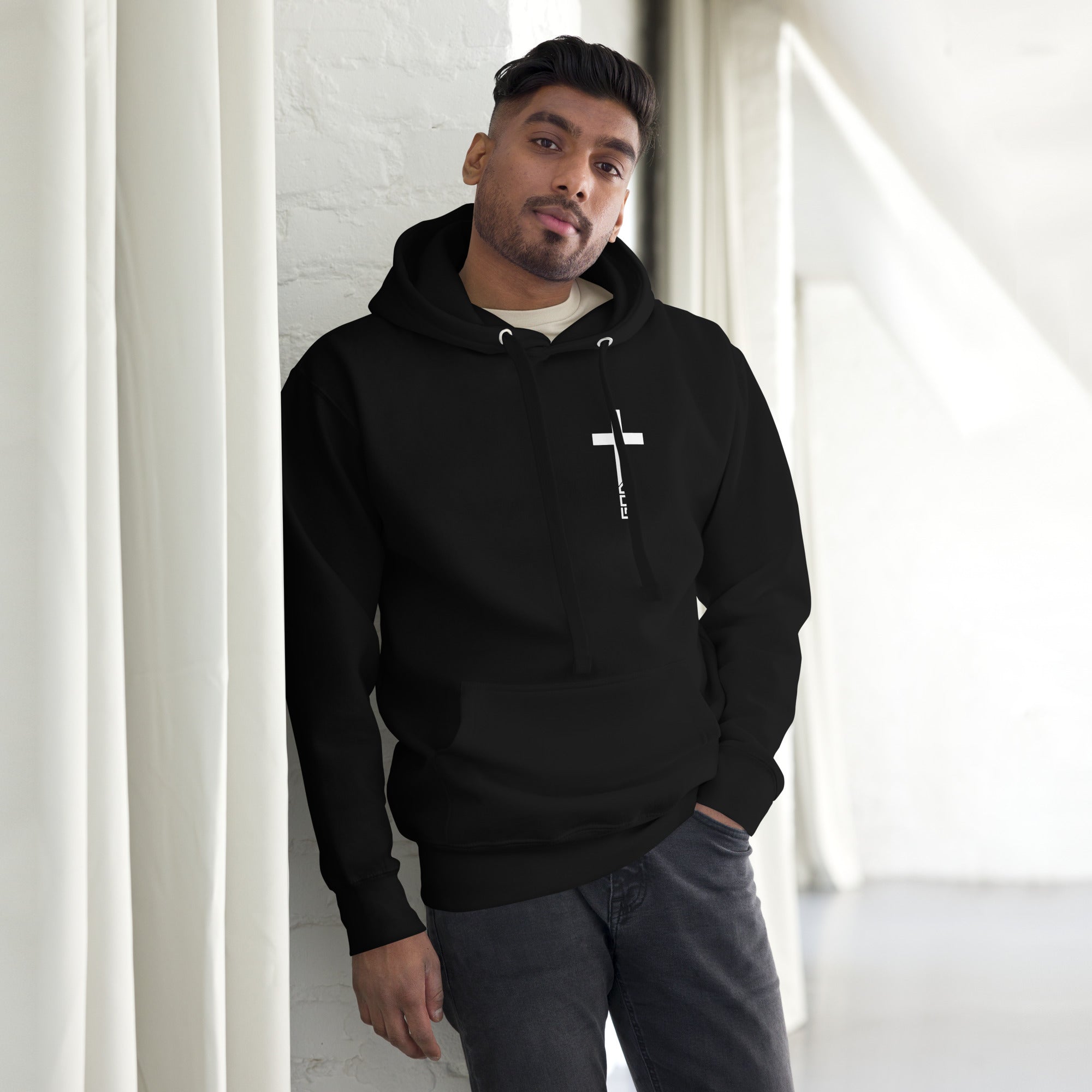 GOD Cross Black Hoodie