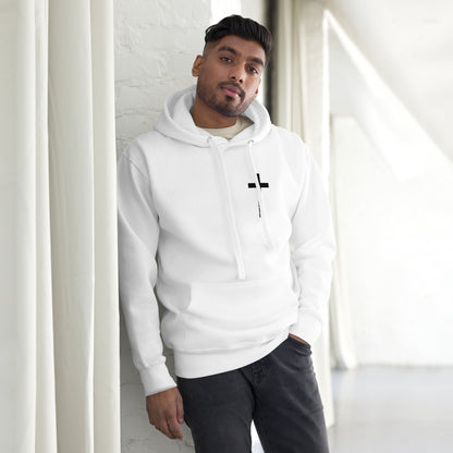 God Cross White Hoodie